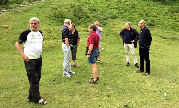 Rebild och naturreservatet Rebild bakker är centrum för Alltinget 2017. Här danska arrangörer och Nordrådet på promenad i området.